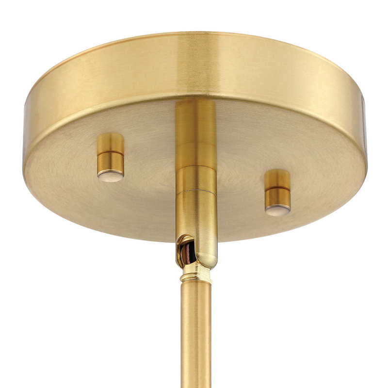 Luminaire suspendu sphère 1 lumière Vazken, Or satiné