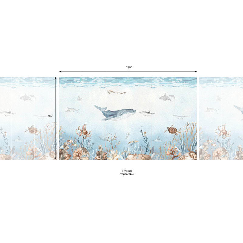 Adhésif mural pelez et collez Ocean Bliss