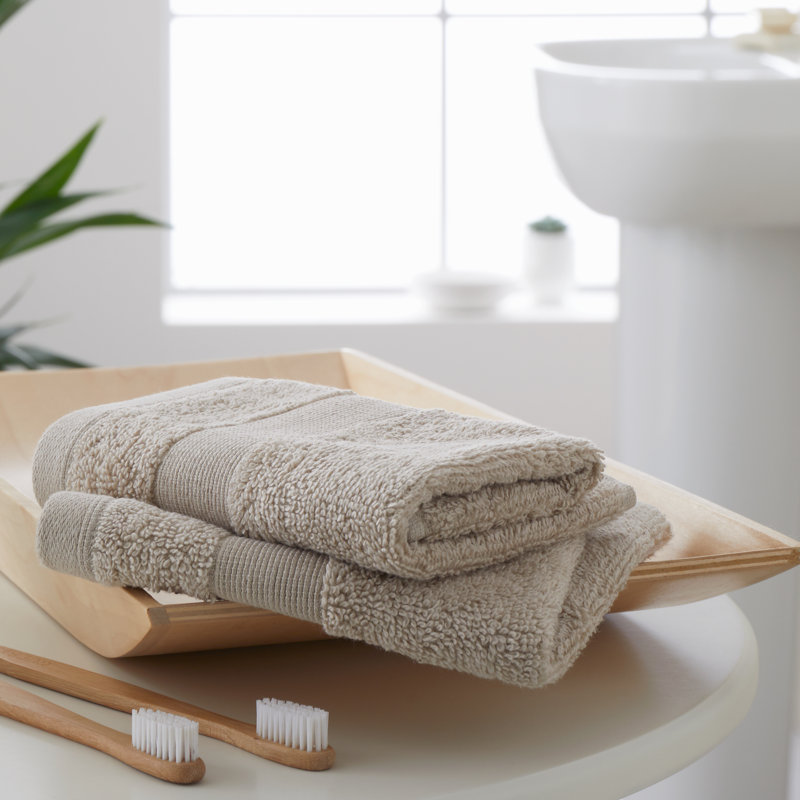 Anti-Bacterial 100% Cotton Towels, Natural