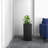 Terra Fiberstone And MGO Clay Planter, Mid-Century Modern Tall Square Planter Pot For Indoor And Outdoor-97857799-97857797