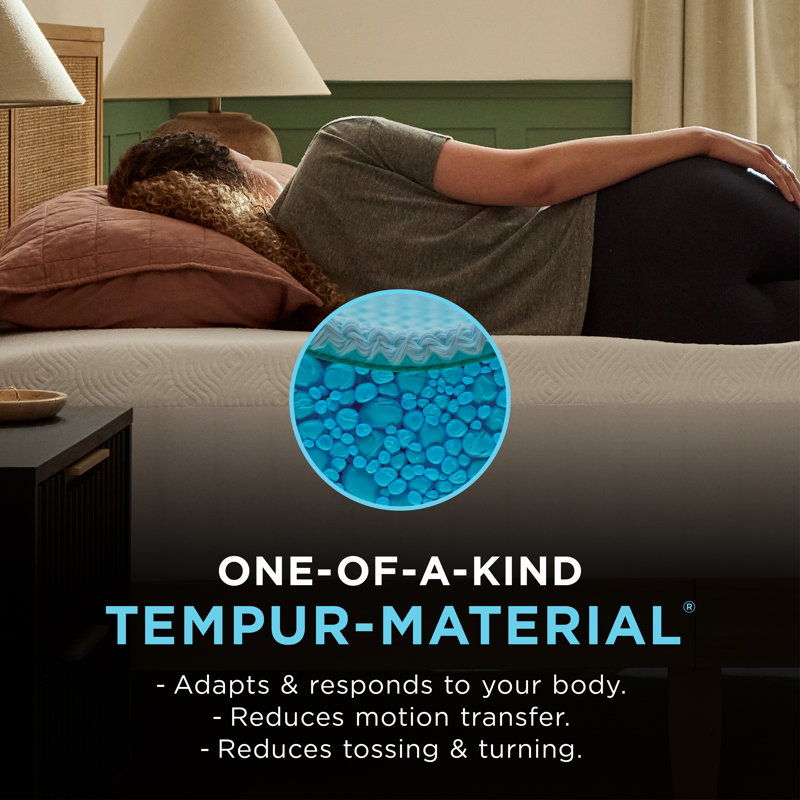 TEMPUR-Cloud 2" Memory Foam Mattress Topper, Queen
