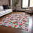 Machine Washable Indoor/Outdoor Christmas Nutcracker Xhevrie Silver Rug-561186318