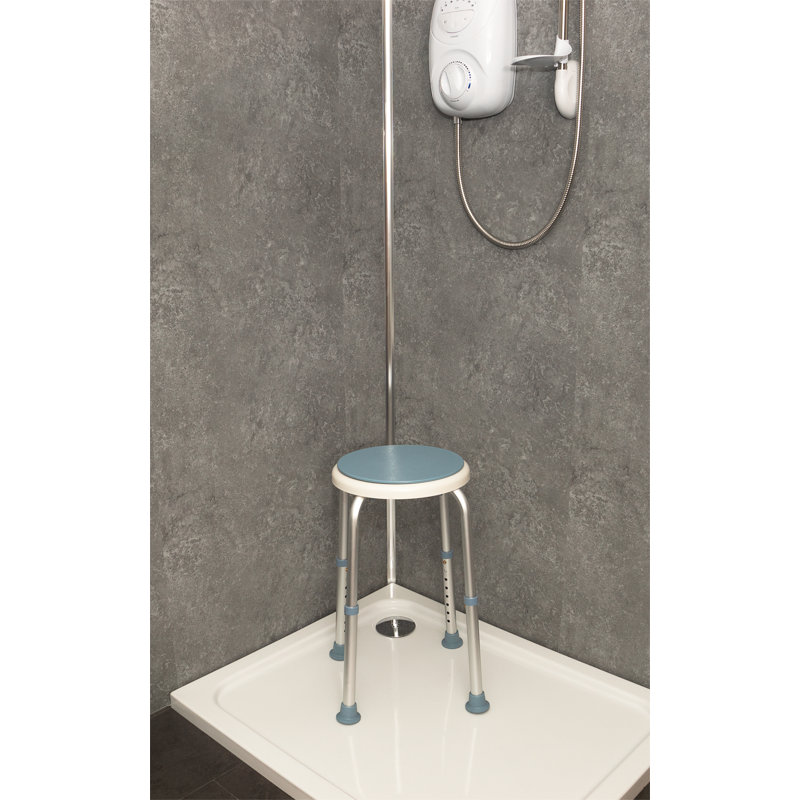 BATH STOOL WITH ROTATING SEAT