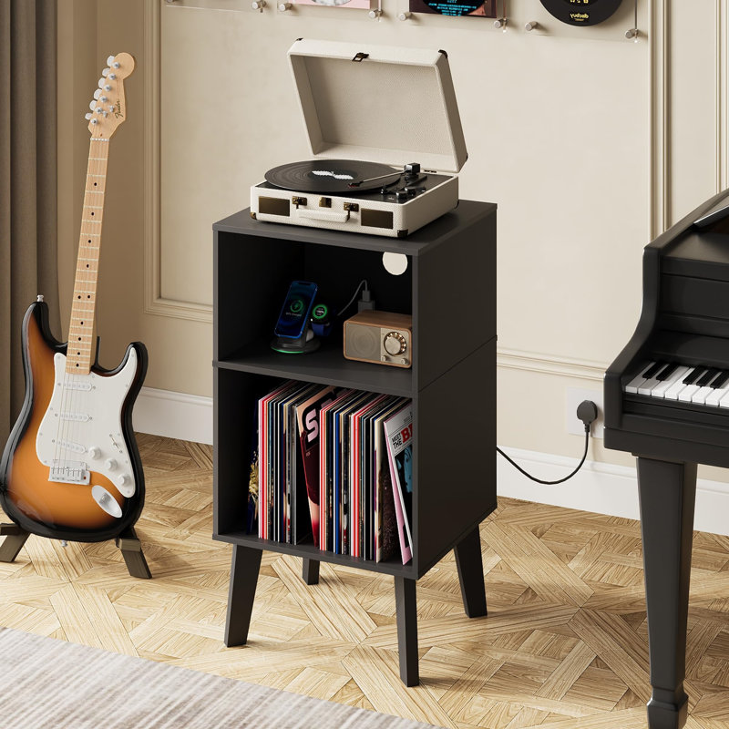 86cm H Media Shelves, Black