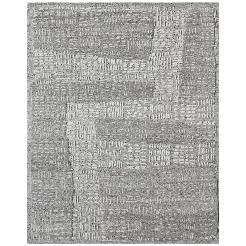 High-Quality Hand-Knotted Beige Area Rug, Rectangle 8' x 10'