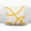 Oreiller carré réversible intérieur / extérieur Vie Abstract-109594604-109605567
