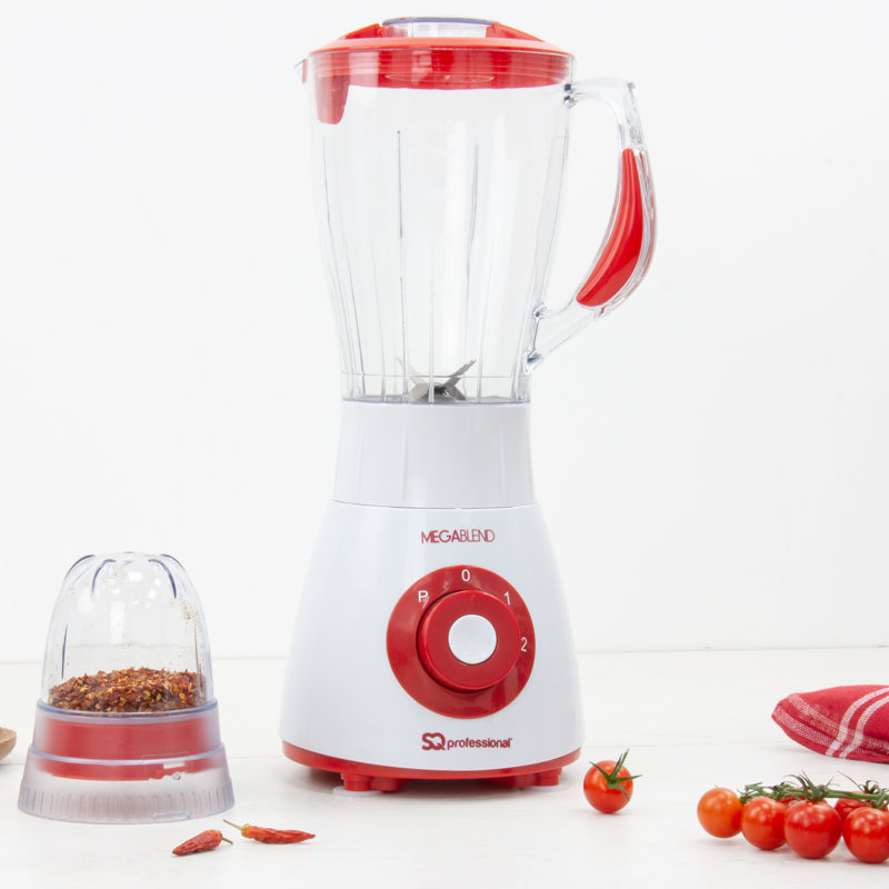 SQ Professional Mega 2 Speed 1500ml Countertop Blender, Maroon Red