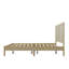 Grand lit plateforme en bois massif avec rotin-1979234315