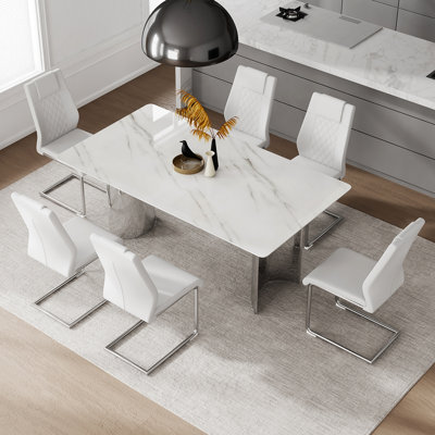 Table de salle à manger rectangulaire L 71,09 po x l 39,39 po Frithiof