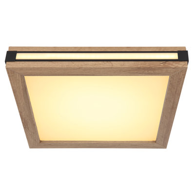 Manufactured Wood LED Flush Mount