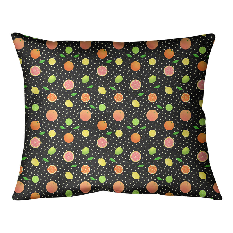Coussin lombaire Katelyn Elizabeth, Pas de bourre, Noir, H 21,5 po x l 31 po