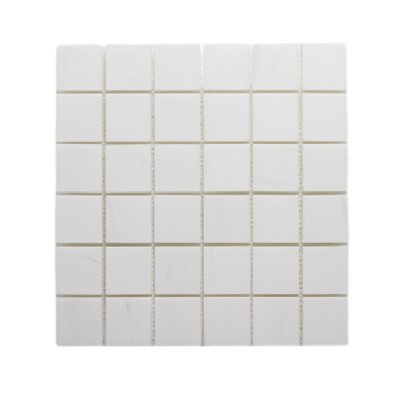Bianco Dolomite Marble Grid Mosaic Wall & Floor Tile -  Stone & Tile Shoppe, Inc., 116529
