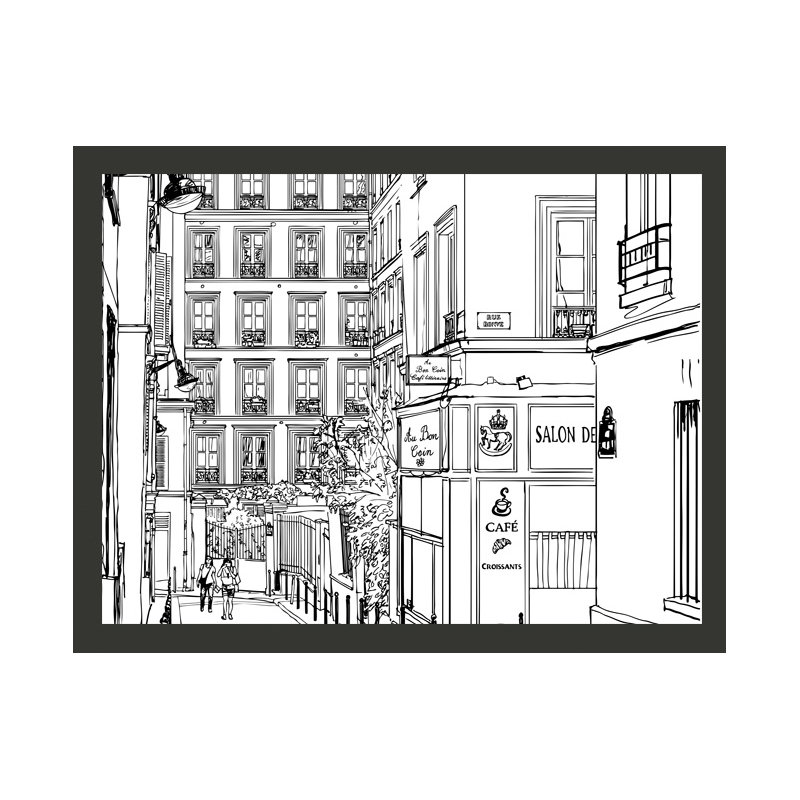 A Walk Through Parisian Streets 309cm x 400cm Wallpaper, 200 cm x 154 cm