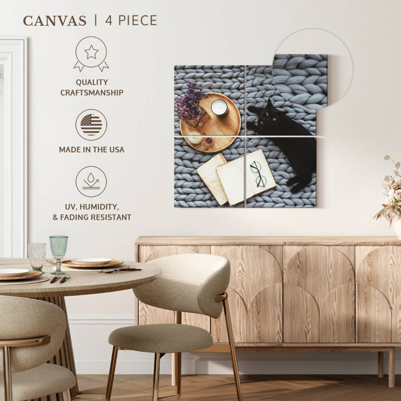 Chat moderne Brampt, H 74 po x l 74 po