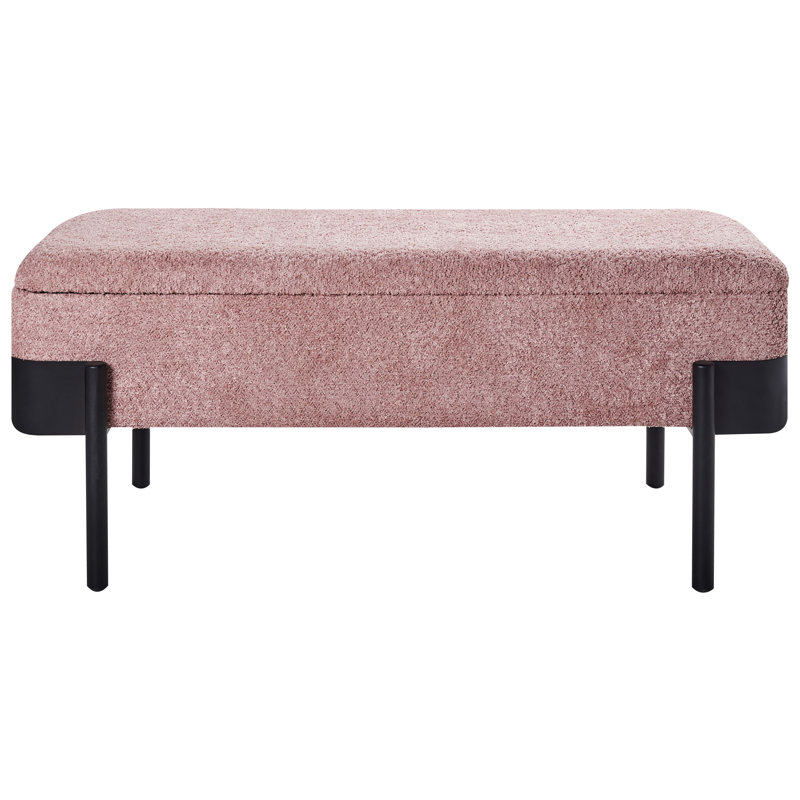 Storage Bench WARREN Chenille, Pink