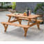 Table de pique-nique en bois massif Cailie-93039849