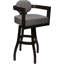 Tabouret de bar pivotant en bois Camili sur base en S-1940356421-1940356420-1938551397