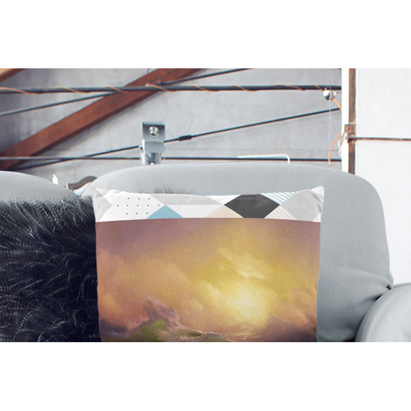 The Ninth Wave Square Throw Cushion, 55cm H x 55cm W x 20cm D