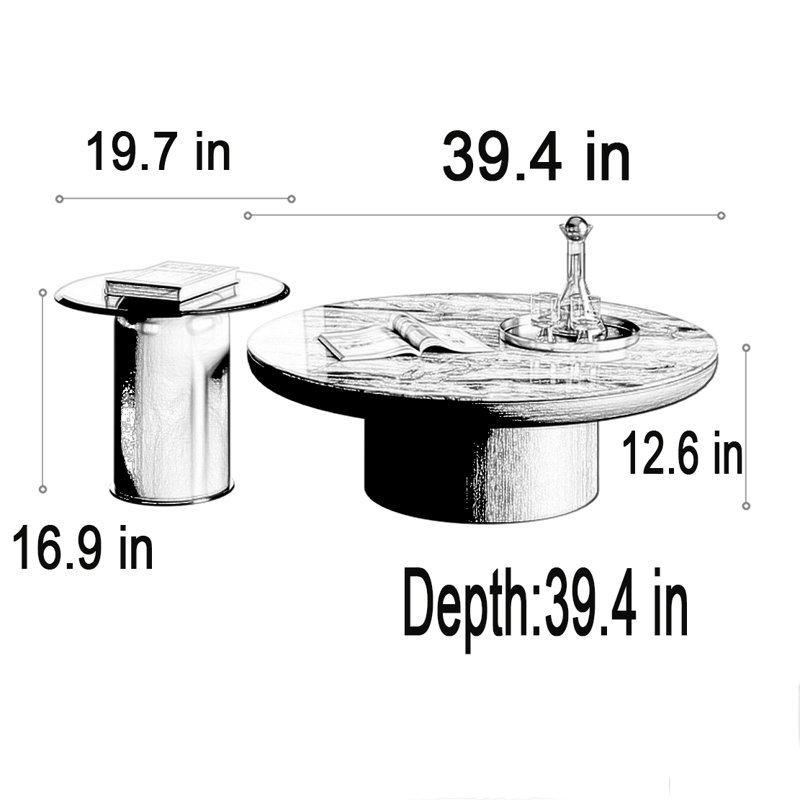 High-end Italian Marble Coffee Table