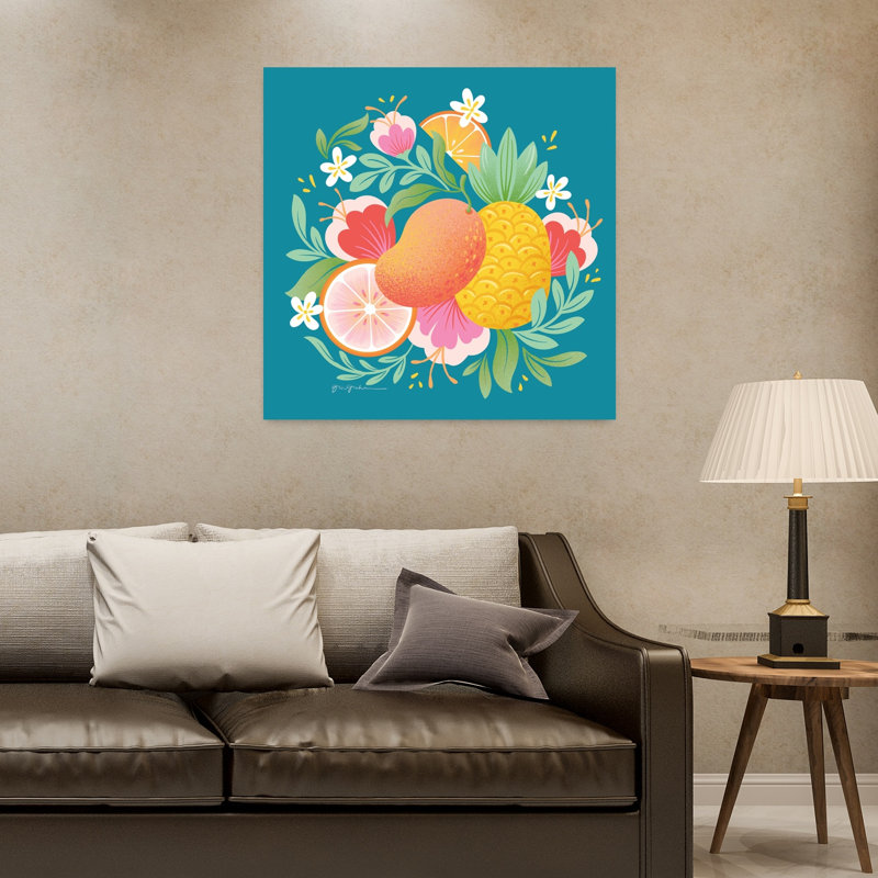 Fruit Punch II, art fruitier contemporain, H 32 po x l 32 po