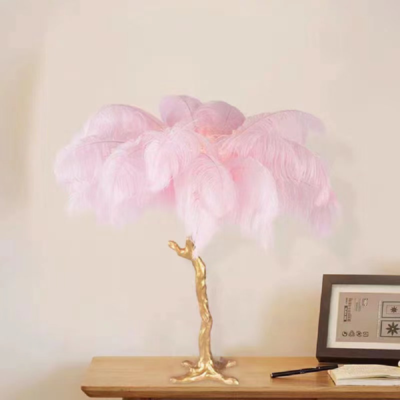 Geniah Resin Novelty Lamp, Pink