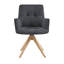 Chaise de bureau pivotante en tissu Jadel -658502822