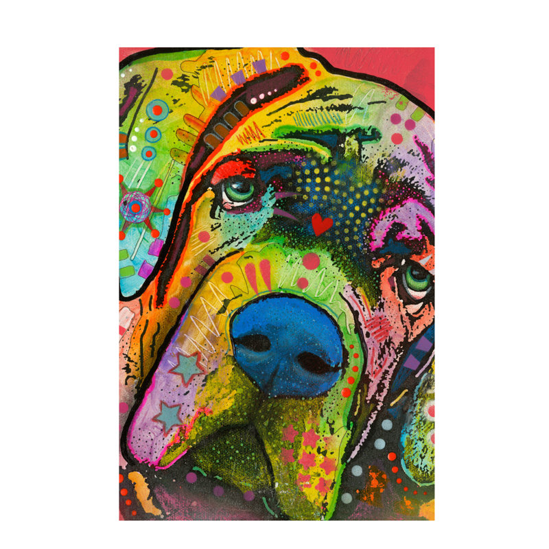 Mastiff by Dean Russo - Print on Canvas, No Frame, 101.6 cm H x 66.04 cm W x 3.175 cm D