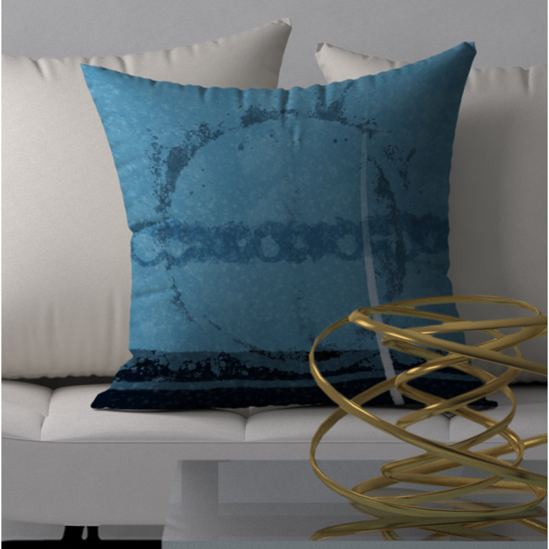 Abstract Reversible Throw Pillow, 20" x 20"