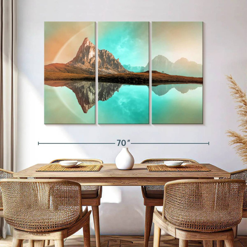 Alvord Giau Pass Lake Reflection, 42" H x 65" W