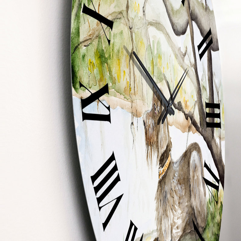 German Wirehaired Pointer - Traditional Wall Clock, Medium