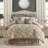 Anora Polyester Jacquard Comforter Set-95311320