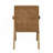 Zoey 7-Piece Light Oak Finish Dining Set with Upholstered Chairs and Rectangular Pedestal Table