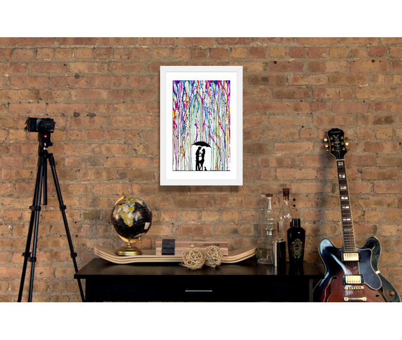 « Two Step », impression, Papier encadré blanc, H 32 po x l 24 po x p 1 po