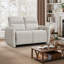 Ensemble de canapé inclinable et moderne en tissu 2 pièces avec fauteuil inclinable et causeuse-87956802