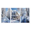 «Winter Snowy Serenity», 3 pièces sur toile-98523449-98523450