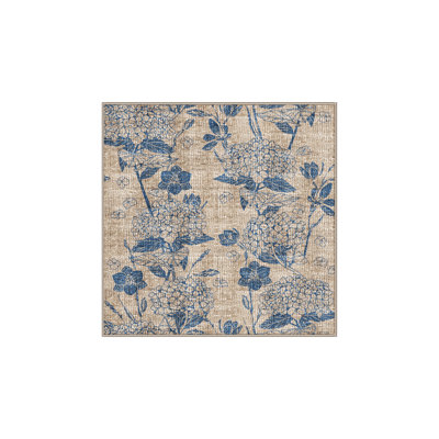 Adelane Washable Floral Indoor Rug