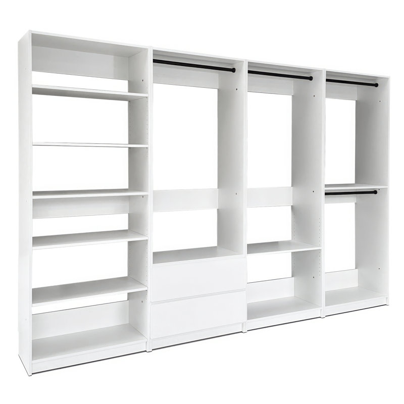 Prosper Freestanding Walk in Wood Closet System
