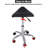 Lamel Adjustable Height Ergonomic Lab Stool with Footring Wheels
