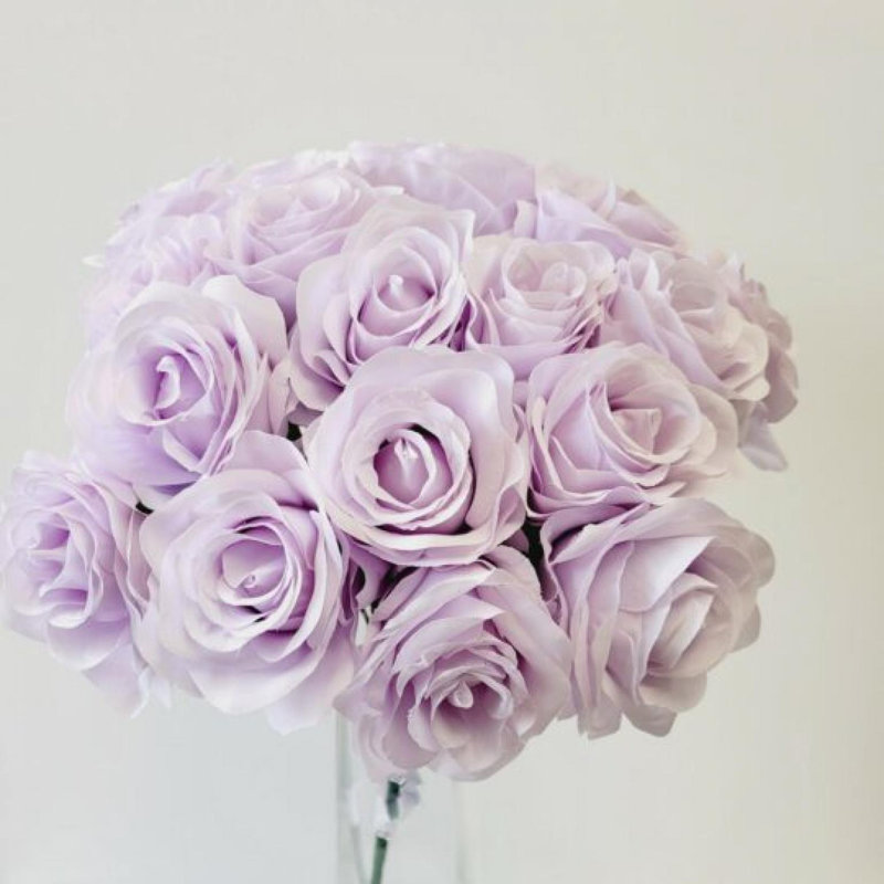 Fleur artificielle rose, Mauve lilas