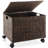Rolling Filing Cabinet, Espresso - Water Hyacinth File...