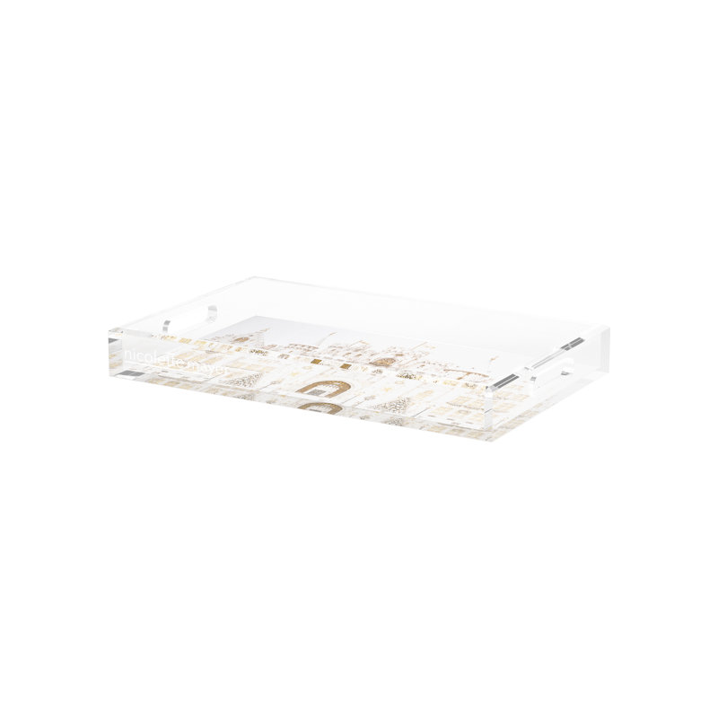 Rectangle Decorative Tray, 12.5"W x 7.75"D