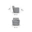 Fauteuil pivotant rembourré Monarch-92719244
