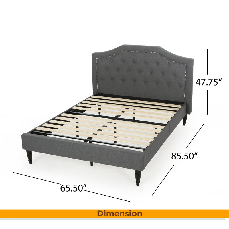 Grand lit double, Gris anthracite