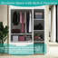 Classic White 3-Door Wardrobe Closet with 5 Shelves