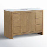 Raye 48'' Single Bathroom Vanity with Quartz Top