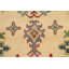 Tapis oriental à motif géométrique Kazak noué à la main de conception unique 5 x 7