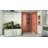 Quatra Lux 46.38" x 72" Hinged Frameless Shower Door with Clear Max Technology-29344053