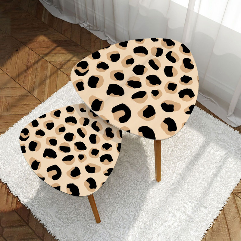 Ensemble de 2 tables basses gigognes Triangle