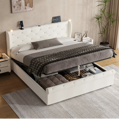 Upholstered Ottoman Storage Bed