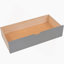 Lit superposé double au-dessus de simple et simple, lit superposé triple en bois avec tiroirs et garde-corps (gris)-797984139